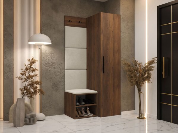 Předsíň Hekurt III, Barva: ořech warmia, Barva látek:: Manila 02 5903211516580