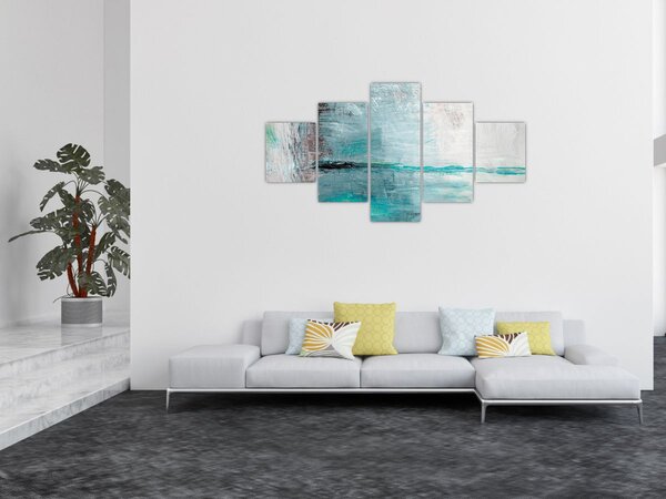 Obraz - Abstraktní olejomalba (125x70 cm)