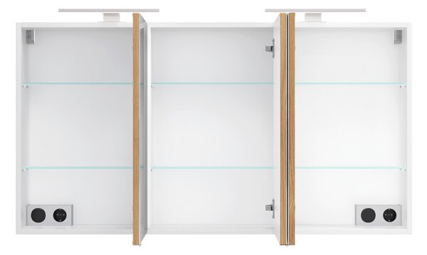 ZRCADLOVÁ SKŘÍŇKA, bílá, bílá, 120/64/20 cm Held - Koupelnové série, Online Only