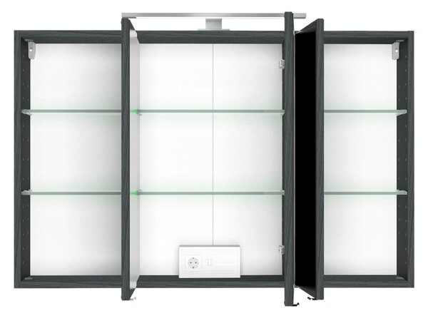 ZRCADLOVÁ SKŘÍŇKA, barvy grafitu, 100/64/20 cm Held - Zrcadlové skříňky, Online Only