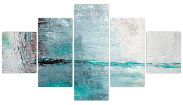 Obraz - Abstraktní olejomalba (125x70 cm)