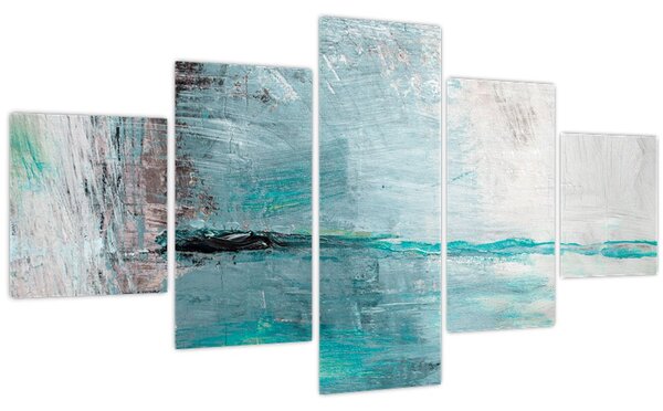 Obraz - Abstraktní olejomalba (125x70 cm)