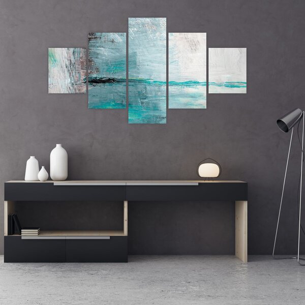 Obraz - Abstraktní olejomalba (125x70 cm)
