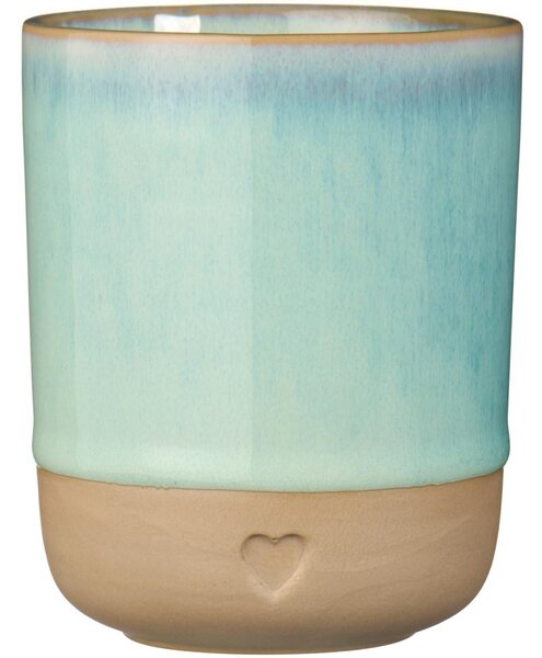 Hrnek bez ucha Heart Light Green 190 ml Ib Laursen