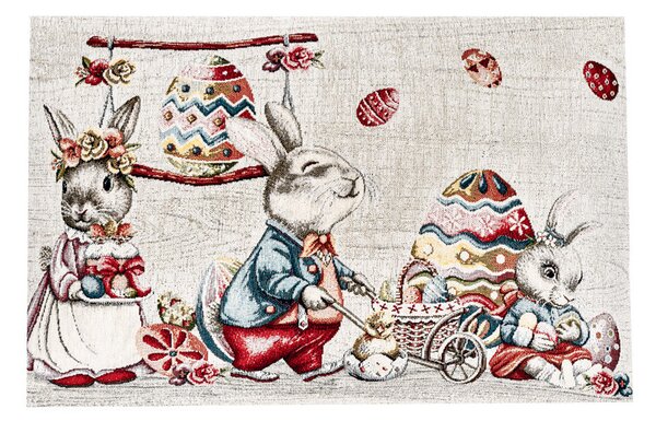 Velikonoční gobelínový běhoun na stůl Chenille IT116 Barva Vícebarevná Rozměry 40x130 cm