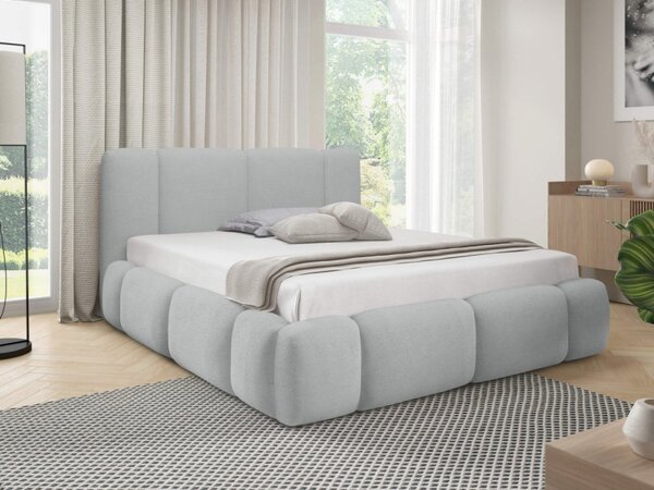 Čalouněná postel s úložným prostorem Kirasti Boucle, Rozměr postele: 120 x 200 cm, Barva:: Lambi 03 5903211521157