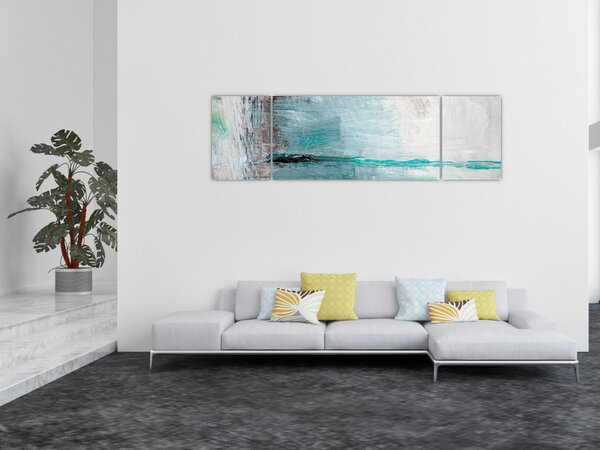 Obraz - Abstraktní olejomalba (170x50 cm)