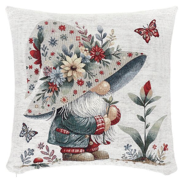 Gobelínový povlak na polštář Jarní skřítek Chenille IT118 Barva Vícebarevná Rozměry 42x42 cm