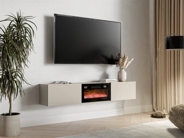 TV stolek/skříňka s krbem Sodinke 180 EF, Barva: kašmír 5903211521454