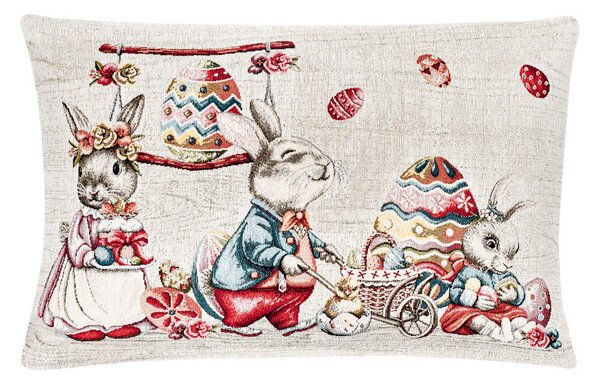 Velikonoční gobelínový povlak na polštář Chenille IT116 Barva Vícebarevná Rozměry 42x42 cm