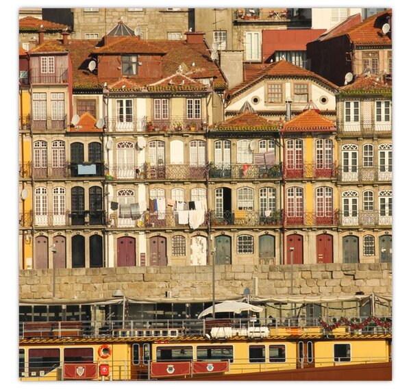 Obraz - Nábřežní čtvrť, Portugalsko (30x30 cm)
