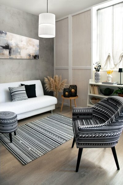 Křeslo Excelsa Etnico Living z polyesteru a překližky 70,5x65x83 cm vícebarevné