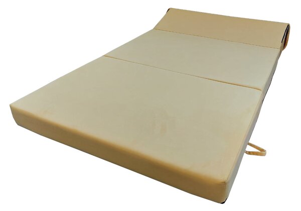 Skládací matrace pro hosty BEDDIO 120x200 - žlutá