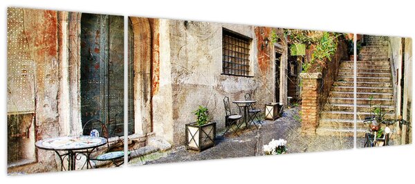 Obraz - Staré ulice Říma (170x50 cm)