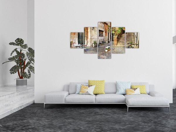 Obraz - Staré ulice Říma (125x70 cm)