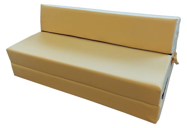 Skládací matrace pro hosty BEDDIO 120x200 - žlutá