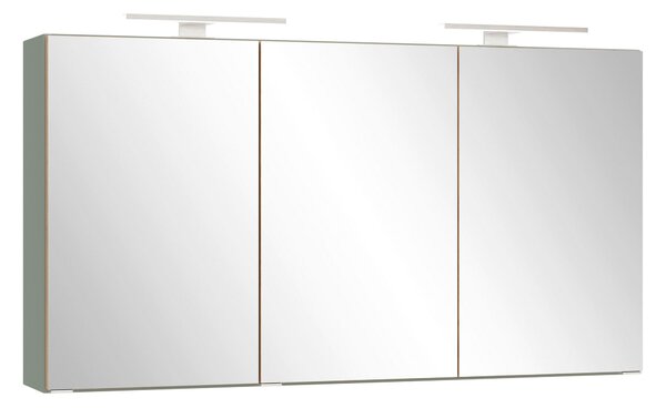 ZRCADLOVÁ SKŘÍŇKA, bílá, rákosová zelená, 120/64/20 cm Held - Koupelnové série, Online Only