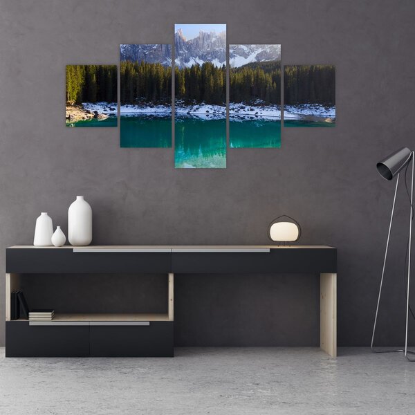 Obraz - Jezero Karersee (125x70 cm)