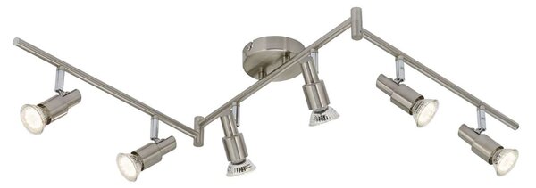 BRILONER Bodové svítidlo 120 cm 6xGU10 18W 1680lm matný nikl BRI 2907-062