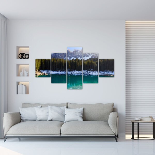 Obraz - Jezero Karersee (125x70 cm)