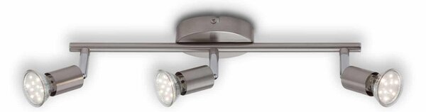 BRILONER Bodové svítidlo 38,5 cm 3xGU10 3W 250lm matný nikl BRILO 2767-032