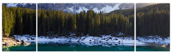 Obraz - Jezero Karersee (170x50 cm)