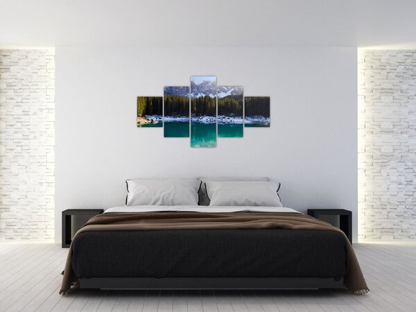 Obraz - Jezero Karersee (125x70 cm)