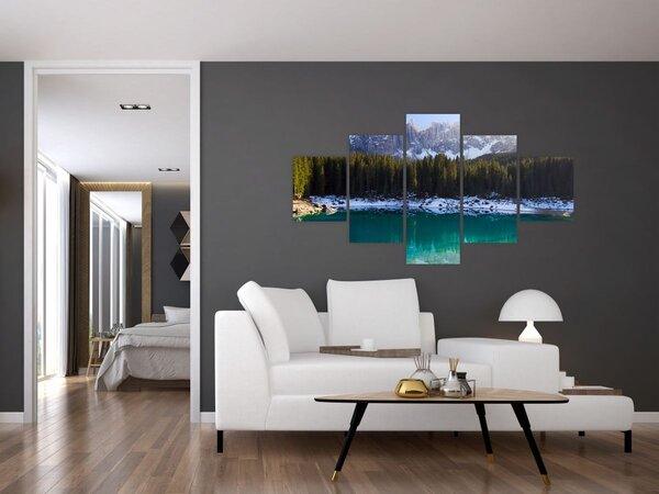Obraz - Jezero Karersee (125x70 cm)