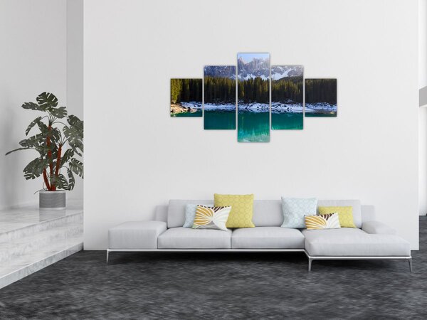Obraz - Jezero Karersee (125x70 cm)
