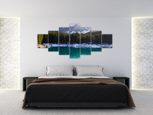 Obraz - Jezero Karersee (210x100 cm)