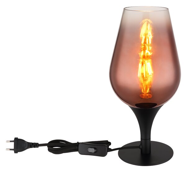 Stolní lampa LAVUS III černá/měděná