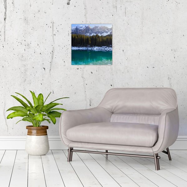 Obraz - Jezero Karersee (30x30 cm)