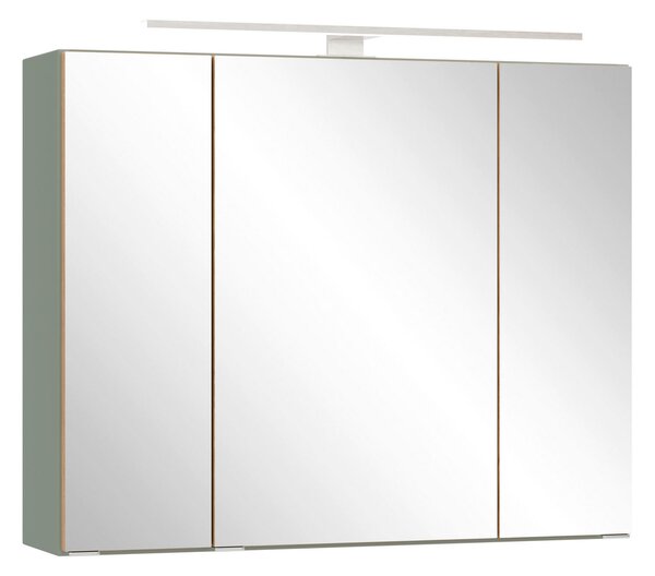 ZRCADLOVÁ SKŘÍŇKA, divoký dub, rákosová zelená, 80/64/20 cm Held - Koupelnové série, Online Only