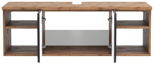 SKŘÍŇKA POD UMYVADLO, dub wotan, 120/41/47 cm Held - Koupelnové série, Online Only