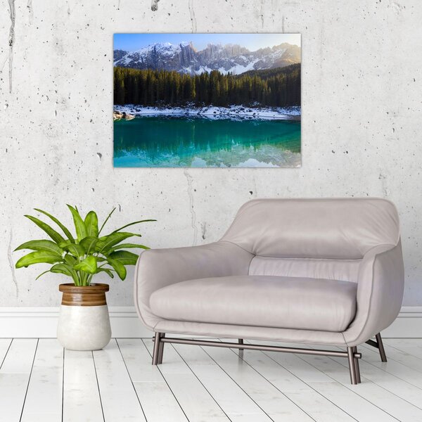 Obraz - Jezero Karersee (70x50 cm)