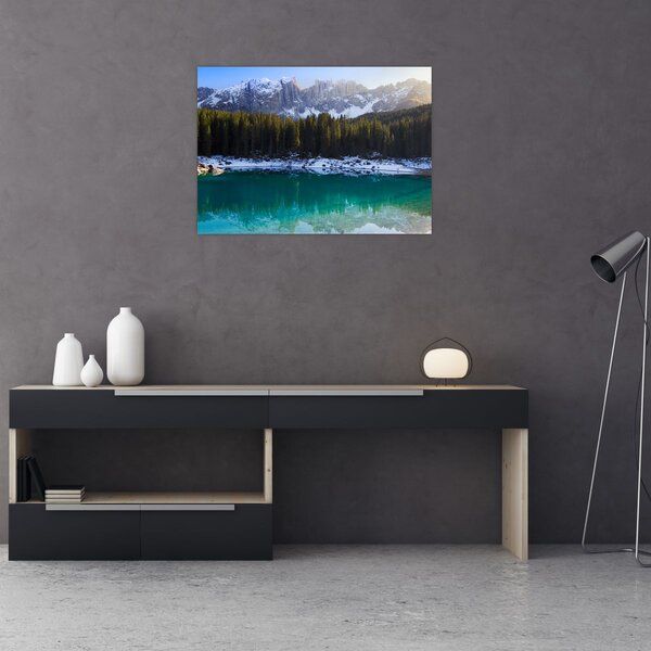 Obraz - Jezero Karersee (70x50 cm)