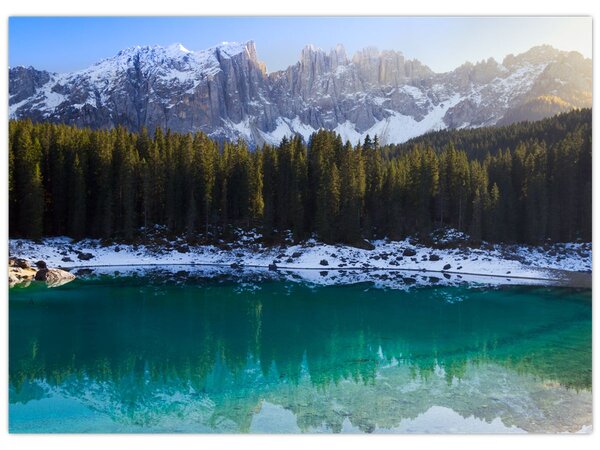 Obraz - Jezero Karersee (70x50 cm)