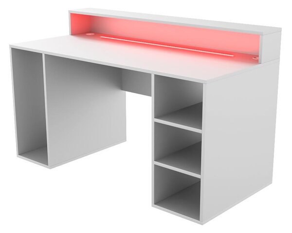 LED Psací stůl Myst (bílá). Akce -11%