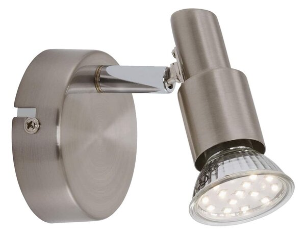 BRILONER Bodové svítidlo pr. 8 cm 1xGU10 3W 280lm matný nikl BRI 2907-012