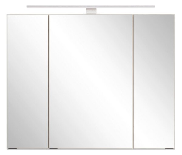 ZRCADLOVÁ SKŘÍŇKA, divoký dub, bílá, 80/64/20 cm Held - Koupelnové série, Online Only