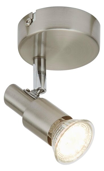 BRILONER Bodové svítidlo pr. 8 cm 1xGU10 3W 280lm matný nikl BRI 2907-012