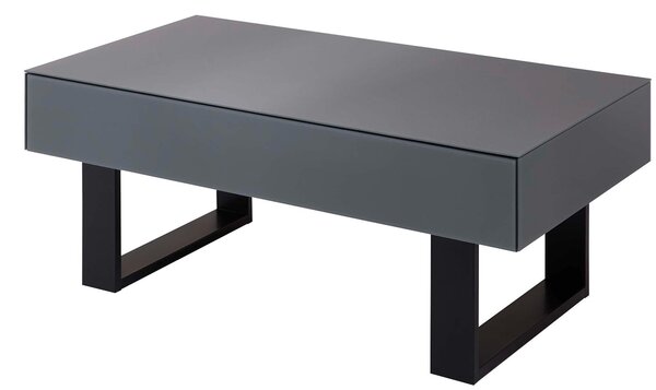 KONFERENČNÍ STOLEK, antracitová, sklo, kompozitní dřevo, 60/110/42 cm MID.YOU - Konferenční stolky, Online Only