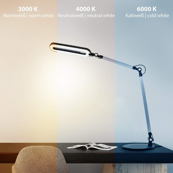 BRILONER CCT LED stolní lampa, 51 cm, 6,6 W, černá BRILO 7509-015