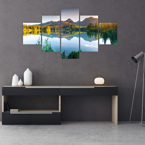 Obraz - Jezero (125x70 cm)
