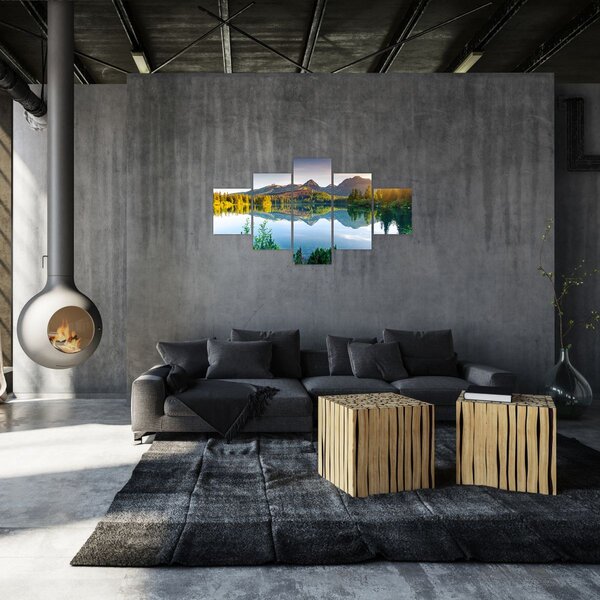 Obraz - Jezero (125x70 cm)