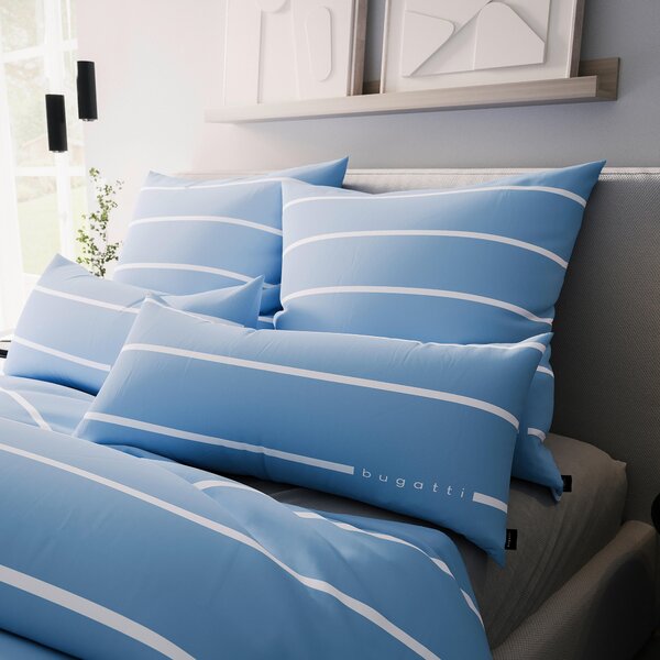 LICENČNÍ POVLEČENÍ satén modrá 135/200 cm Bugatti - Povlečení, Online Only