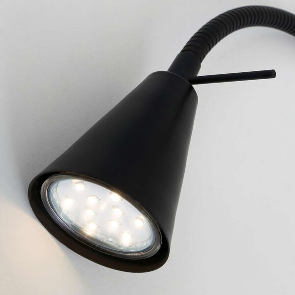 BRILONER Flexibilní nástěnné svítidlo 40,3 cm 1xGU10 5W 400lm černá BRI 2080-015