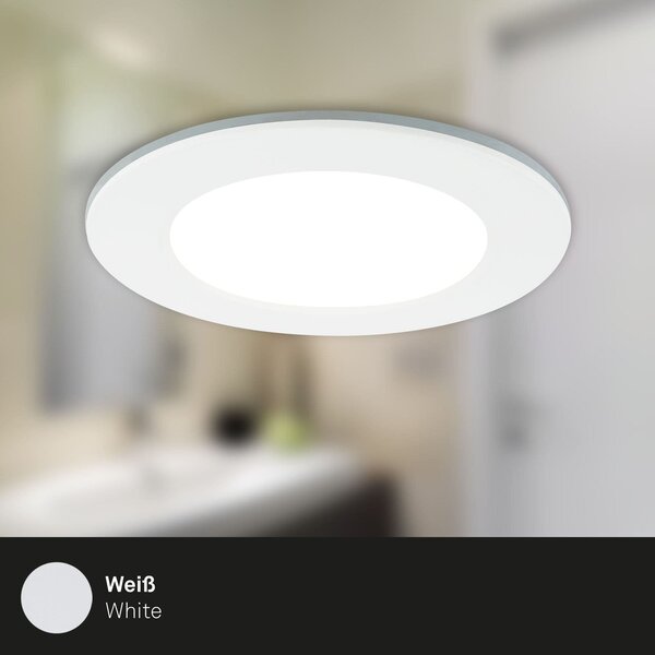 BRI 7034-036 CCT LED vestavná svítidla sada, pr.9,2 cm, 3x LED, 4,8 W, 450 lm, bílé - BRILONER