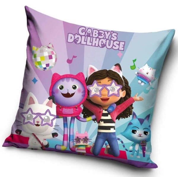 Dětský polštářek Gábinin Kouzelný Domek Rozjezdy pro Hvězdy 40x40 cm