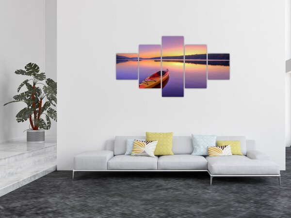 Obraz - Kajak na jezeře (125x70 cm)